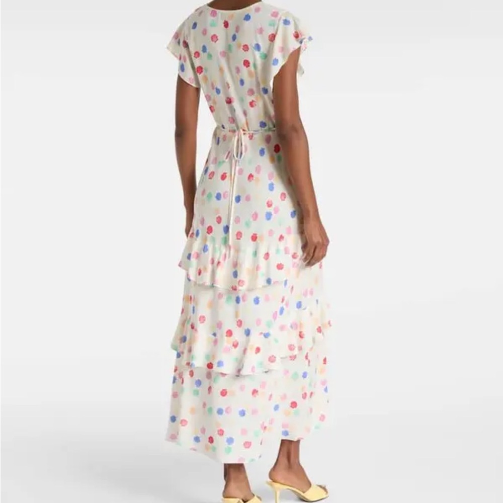 RIXO London Meena Shell Print Tiered Maxi Dress NWT - Picture 3 of 8